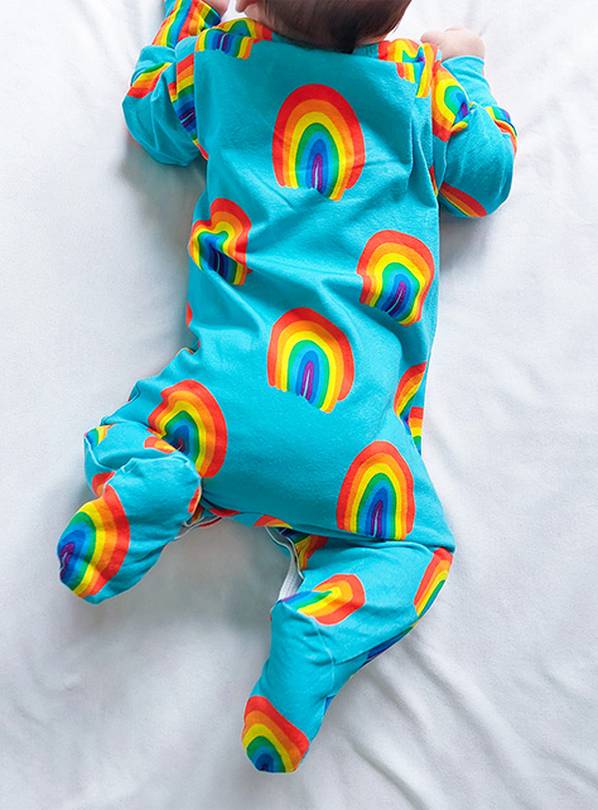 Rainbow sleepsuit sale